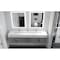 Castello Usa Nile 84-inch Gray Vanity Set with White Top and Chrome Handles CB-MC-84G-CHR-2053-WH - alternate 8